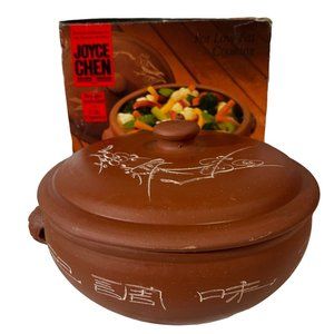 Joyce Chen Good Earth Steam Pot 2QT Terracotta NOS Damaged Box